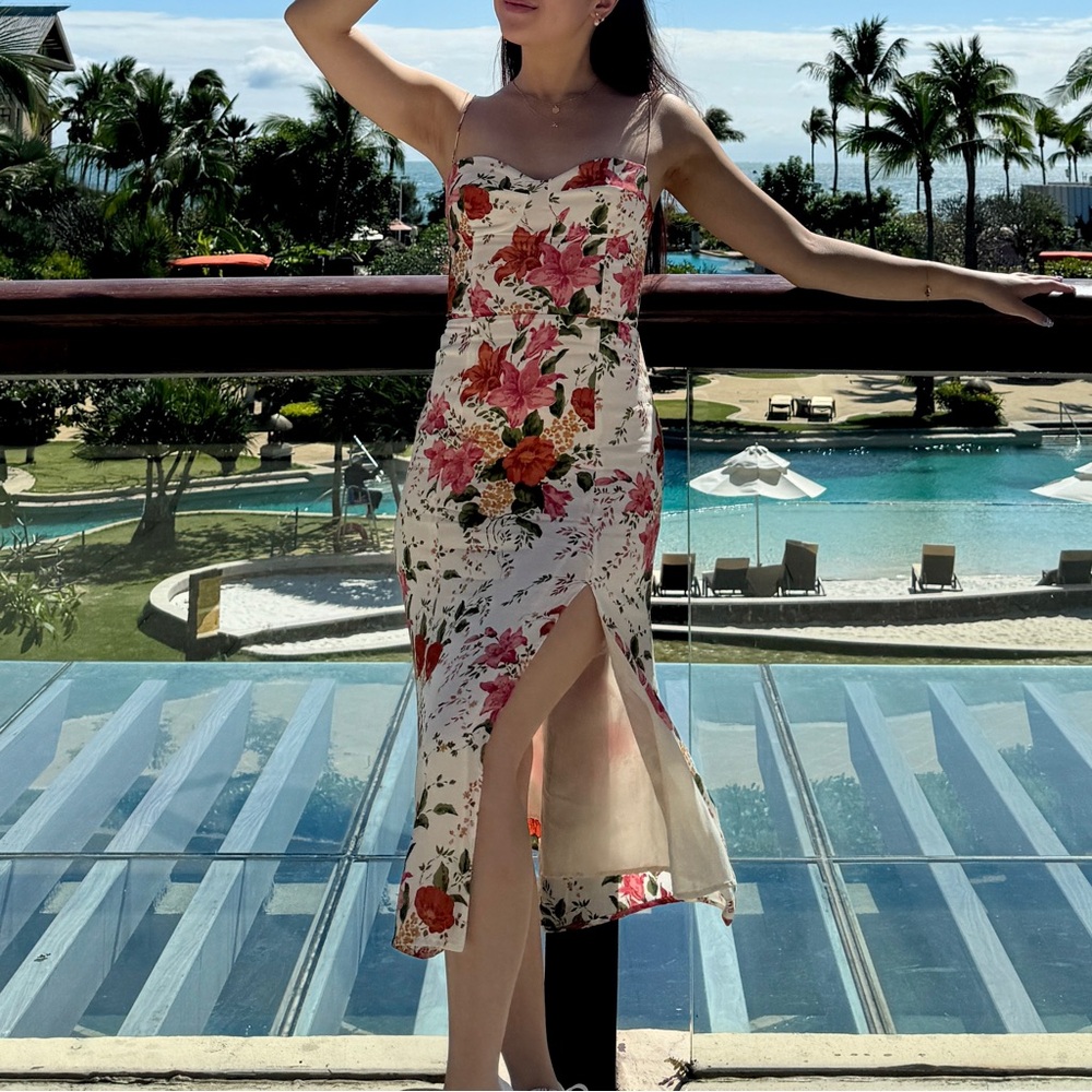 reformation juliette dress in tropique